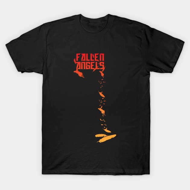 Fallen angels-orange/red T-Shirt by God Given apparel